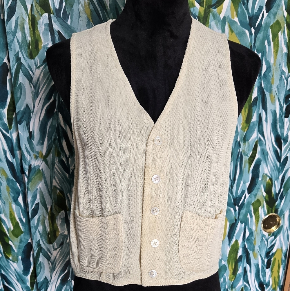 Ralph Lauren Collection Purple Label Cream Vest